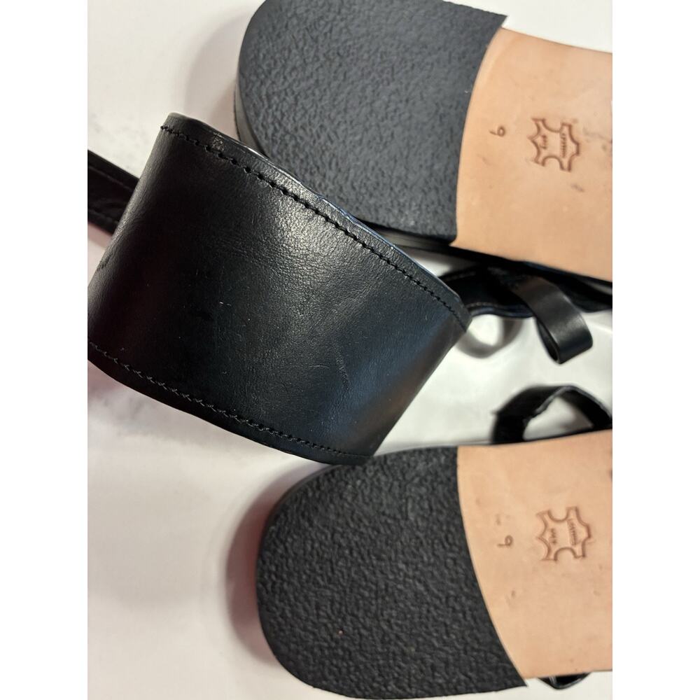 Sam Edelman black all leather sandals 9 - Picture 2 of 5